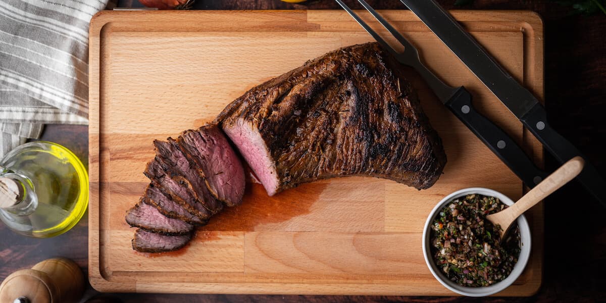 grilled tri tip steak