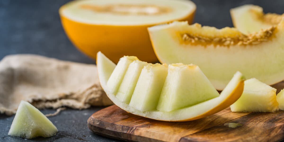 sliced ripe melon